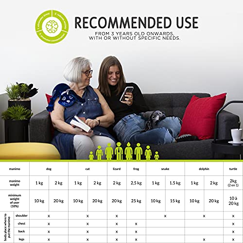 Manimo Weighted Stuffed Animal For Kids - Lap Pad Sensory Tool - Perfect For Home, Schools, Kindergartens, Daycares Lizard 2Kg #TOP3