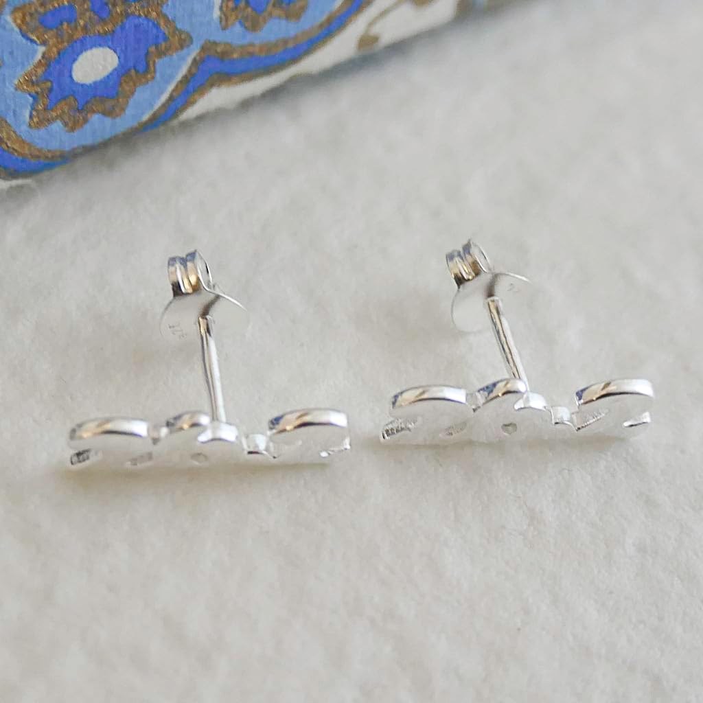 13.1 Half Marathon Runners Sterling Silver Stud Earrings - Handmade Minimalist Jewelry Gift Ideas for Women