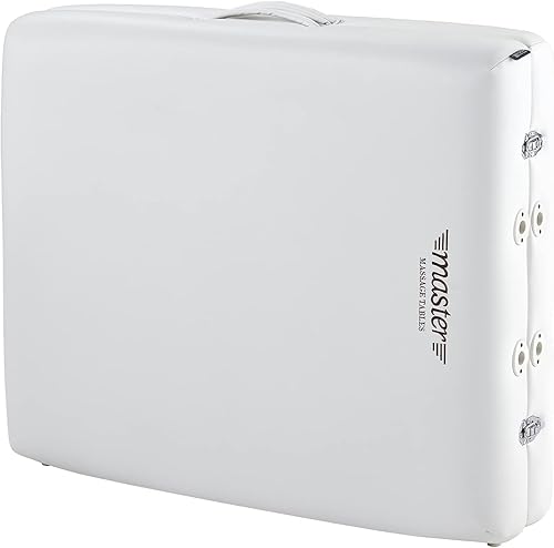 Vista 13 de Master Massage Montclair Pro - Mesa de masaje portátil de espuma viscoelástica extra ancha de 31 pulgadas en azul real con sistema de iluminación