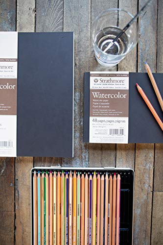 Image of Strathmore 400 Series Softcover Watercolor Art Journal, 140 lb. Cold Press, 7.75 X 9.75 inches, White, 48 Pages (483-7)