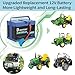 Upgraded 12 Volt Replacement Battery for Peg Perego John Deere Tractors,12V15AH, Extended Run Time Replacement for Kids Ride-On toy Cars, Built-in 20A BMS & 2A Fast Charger