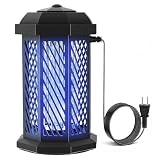 Bug Zapper Outdoor & Indoor, 18W 4200v High Powered Mosquito Zapper, IPX4 Waterproof Metal Housing Insect Catcher, 4.8ft Cord with Switch for Backyard Patio Garden