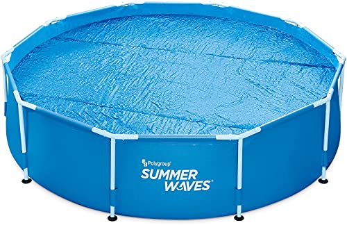 Summer Waves Bâche à Bulles pour Piscine Ronde Hors-Sol Ø 3,66m - Protection 4 Saisons - Barrière Contre Les Végétaux, Les Algues et Les Insectes - Maintien de la Température - Matériau PVC 11541 Cover