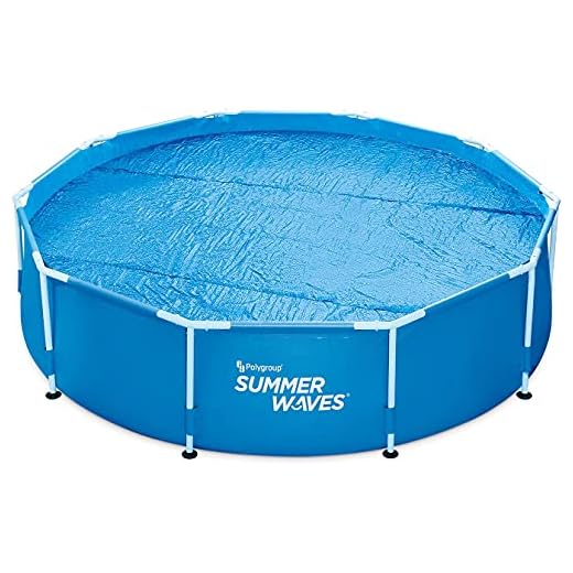 Summer Waves Cubierta Solar Redonda Para Piscinas Easy &Amp; Frame 305 Cm