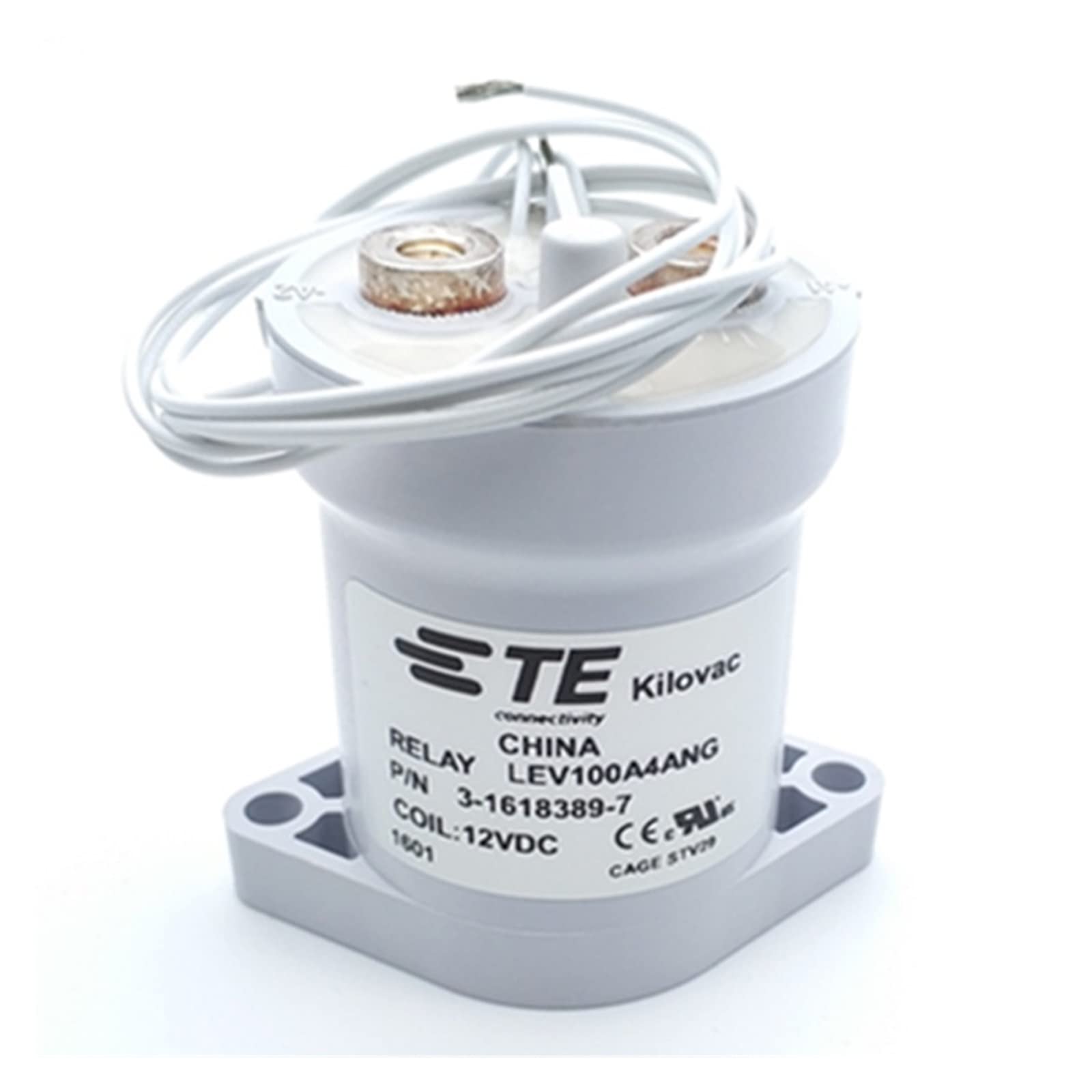 WQGQPXOB 1pcs Automobile Relay LEV100A4ANG 3-1618389-7 3 1618389 7 12VDC 24VDC New Energy Vehicles High-Voltage Dc Contactor(12VDC)