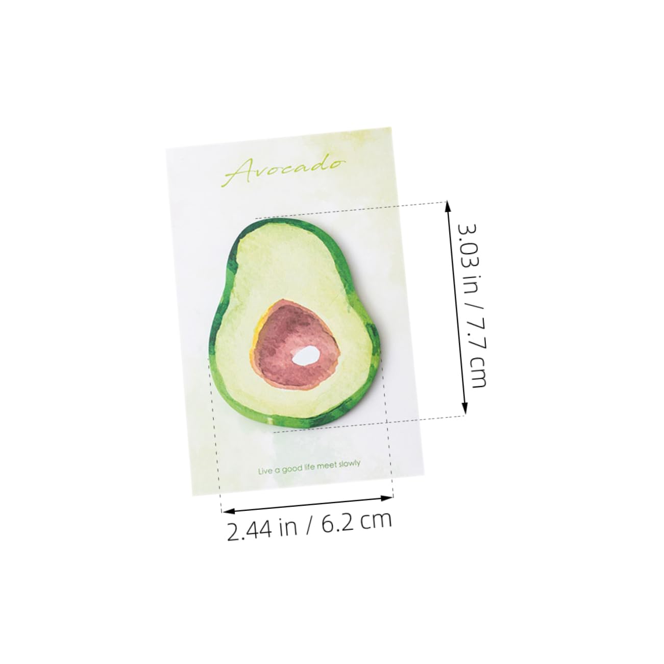 DOITOOL 4 Pezzi Note Adesivi Libri Colorati per Ufficio e Scuola per Ogni Fragola Anguria Avocado