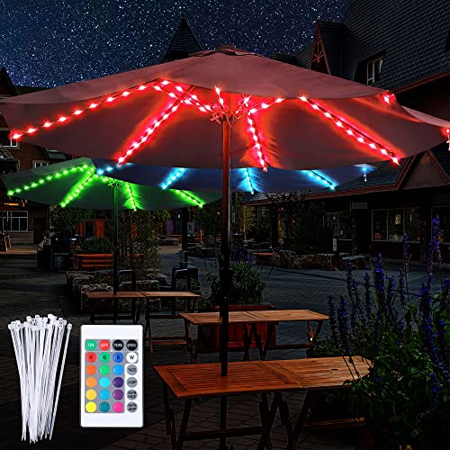 16 Color Changing Patio Umbrella String Lights with Remote Control and Waterproof Battery Operation for Camping Tents and Patios
| Ultra Bright 104 LED Patio Umbrella String Lights with 12 Modes and Remote Control for Patios and Camping Tents
| Pati