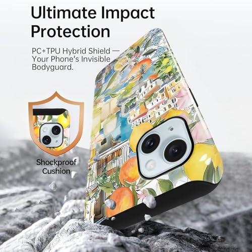 Coque iPhone 15 antichoc avec anneau MagSafe intégré et dos PC rigide - 3