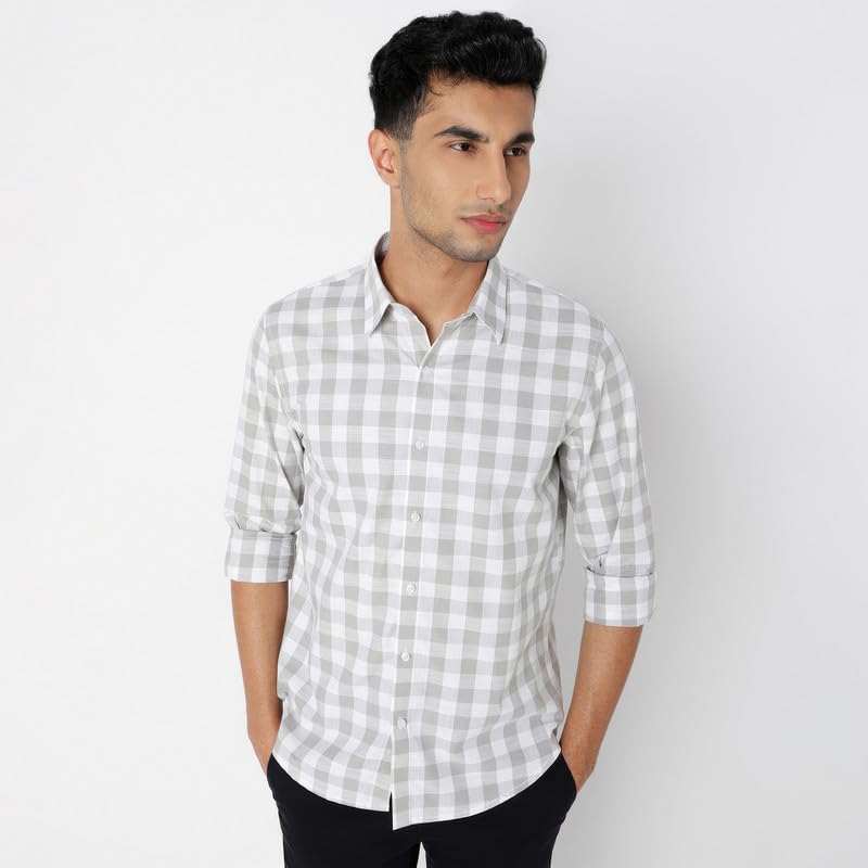 Image of Mens Striped Slim Fit Cotton Casual Shirt | Full Sleeves Mens Shirts | Stylish Shirt for Men