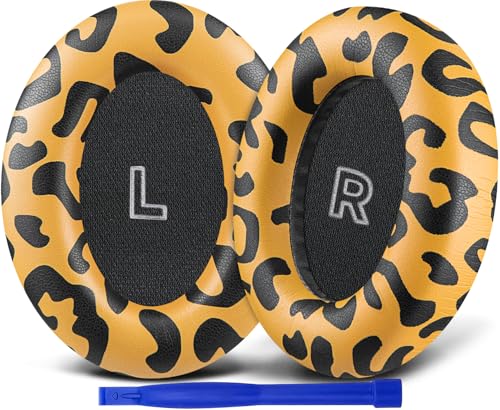 Image of SOULWIT Replacement Earpads for Bose QC Ultra /New QuietComfort Ultra(2nd Gen) Wireless Headphones, Ear Pads Cushions with Softer Protein Leather, High-Density Noise Isolation Foam - Tiger Stripes
