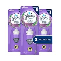 Glade Sense & Spray Profumatore per Ambienti con Oli Essenziali e Sensore di Movimento, Fragranza Tranquil Lavender & Aloe, 3 Ricariche