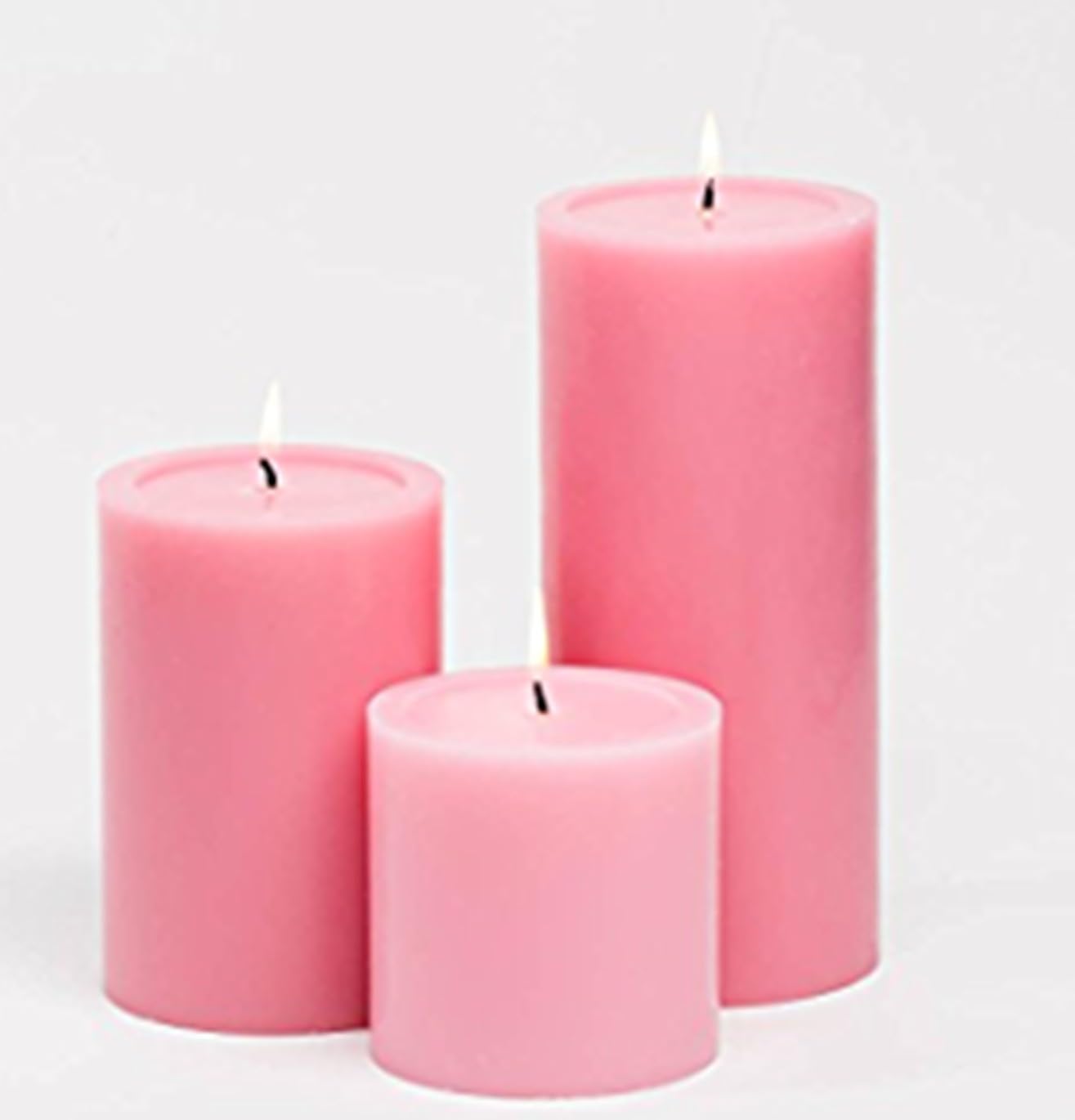 Rose Mix Scented Pink Round Pillar-LTT Candle (Pink, Pack of 3)-image-17