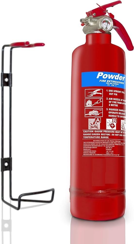 FIRE EXTINGUISHER ABC WITH BRACKET 1KG