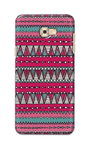 Image of Printed Hard Back Cover Case for Samsung Galaxy C7 Pro Back Cover (Geometric Vintage Pattern) -1803