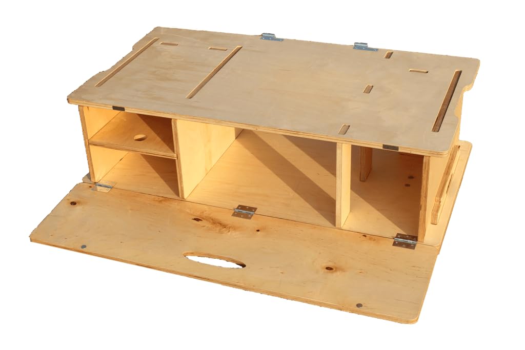 me (Natur) - Multifunktionale Campingbox für Hochdachkombi zum Stecken ohne Schrauben