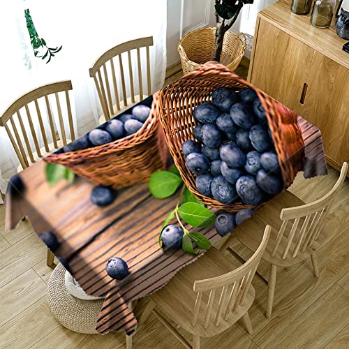 LUXINSHISU Fruit Blueberry 3D Nappe Maison Cuisine hôtel Restaurant Nappe décoration Mariage Banquet Nappe