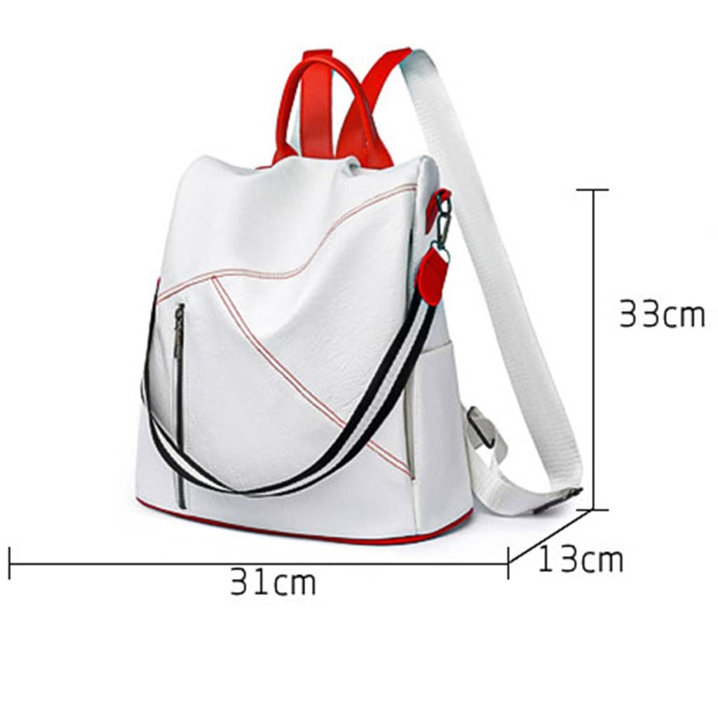 Soft Leather PU Backpack Women's Outdoor Travel Backpack Ladies Casual Anti-theft Bag Dual-purpose Women's Bag