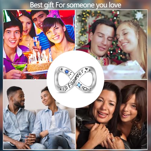 Image of 925 Sterling Silver Charms,Hypoallergenic Beads,Compatible with Pandora Bracelets and Necklaces,Women Holiday Gift Pendants