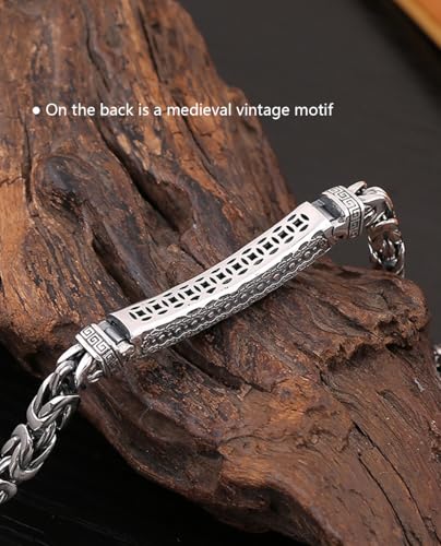 Italian Handmade Sterling Silver Mens Bracelets | Solid S925 Chain Bracelets for Men | Men's Silver Bracelet Gift for Dad, Boyfriend, Son, My Man4