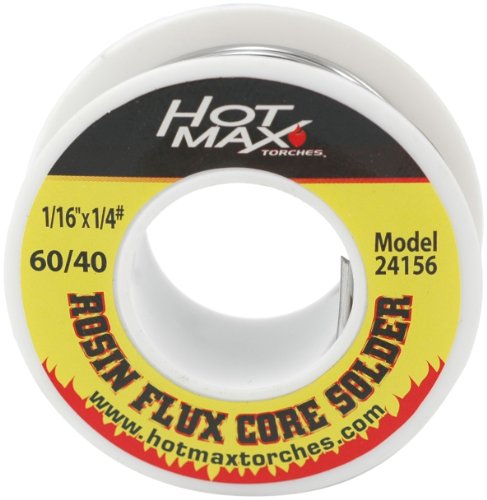 Hot Max 24156 1/16-Inch by 1/4#, 60/40, Rosin Flux Core Solder
