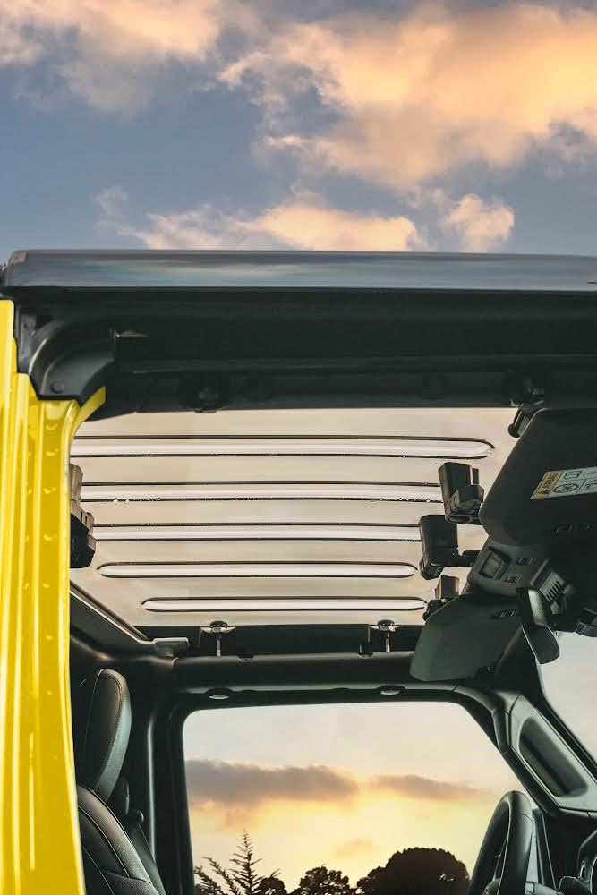 Techo Panorámico Transparente Compatible con Jeep Wrangler JL Gladiator JT - Protección UV - Panel Translúcido Resistente