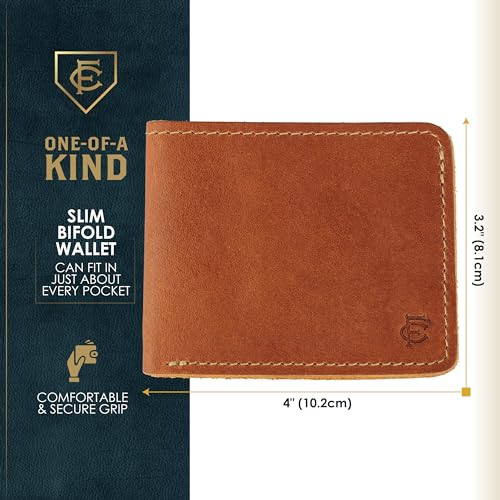 Leather Billfold Wallet - Bifold Handcrafted from Vintage Baseball Gloves by FC Goods4