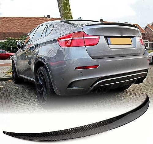 Spoiler Arrière BMW X6 E71 de 2008 à 2014 en Noir Prêt à Peindre pour Coffre SUV