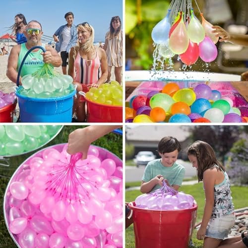 1000PCS Quick Fill Water Balloons Self-Sealing Outdoor Summer Splash Toys for Kids Adults Party Beach Pool Fun (1000PCS) - 4