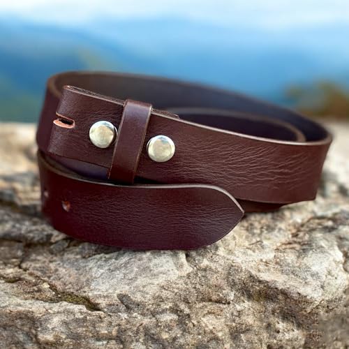 DANIEL'S ARTPLANET Men's Genuine Leather Belt Strap Handmade Leather Full Grain One Piece Leather Belt Tooled 1.5” Wide2