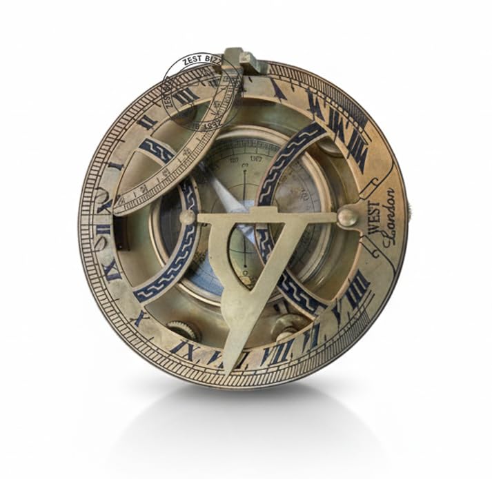 Brass Antique 2 Inch Sundial Compass for Outdoor Activities (VQPC)-picture-41