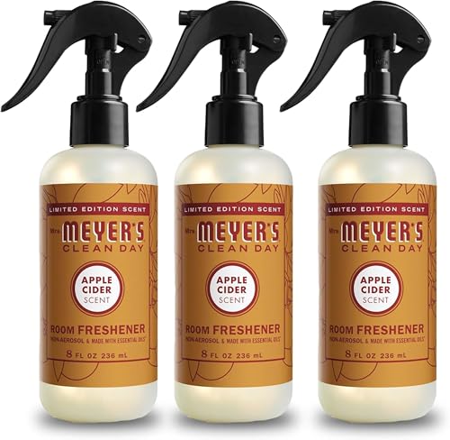 Mrs. Meyer'S Clean Day 344548 Room And Air Freshener Spray, Non-Aerosol Spray Bottle Infused With Essential Oils, Limited Edition Apple Cider cover