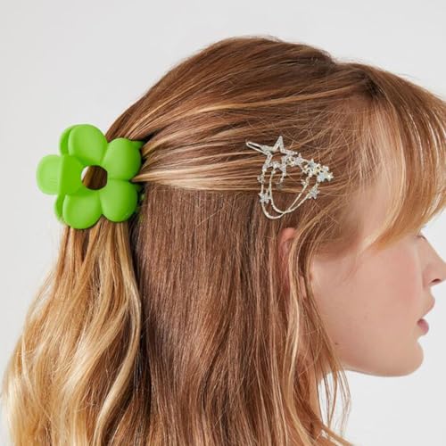 Barrette épingle à cheveux étoiles strass et pampilles scintillantes pour coiffe de soirée chic - 3