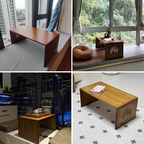 Table à thé en bois de style japonais meuble bas pliable chic