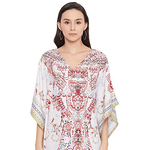 Image of Oussum Women Long Maxi Plus Size Polyester Kaftan Gown, Womens Kaftan Dresses Lounge Resort Wear, Plus Size Kaftan