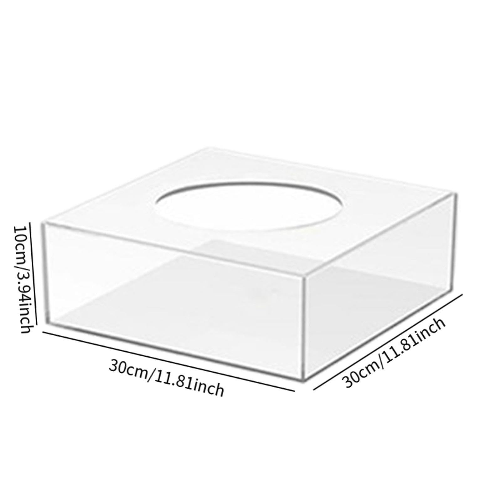 Soporte Cuadrado de Acrílico para Exhibir Pasteles en Y Reuniones, 30cmx30cmx10cm
