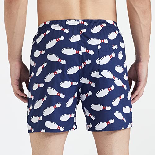 Image of Longies Pure Mens 100% Cotton Boxers (Pack of 3) Regular Shorts (LGBOXPO3V003 Camo,White,Navi3329 2XL)