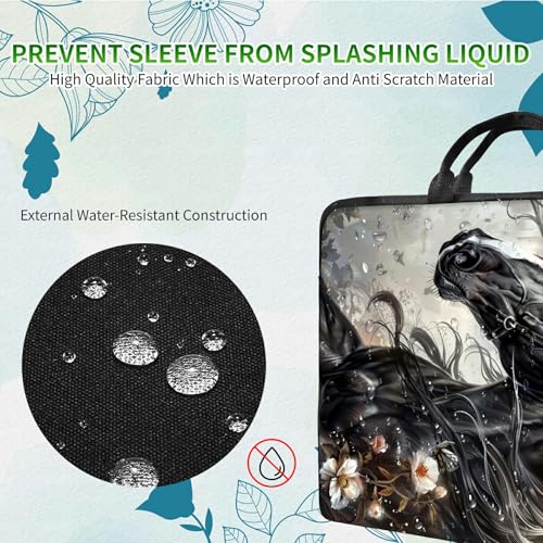 Laptop Shoulder Bag Sleeve Case for Women Men, Computer Handbag Suitable4