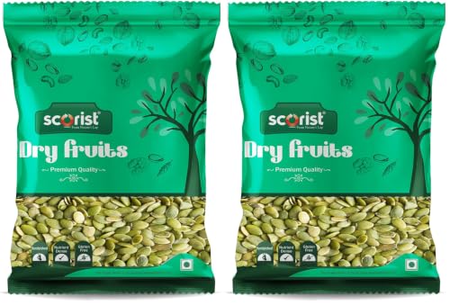 Image of Scorist Premium Pumpkin Seeds 1Kg | Seeds for Eating | Protein Rich Seeds | Healthy Diet Snacks | Rich in Protein (Pack of 2)