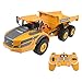 DoubleE ラジコンカー こども向け ボルボ正式ライセンス ダンプカー 重機 最長辺39cm 1/26 2.4ghz イエロー