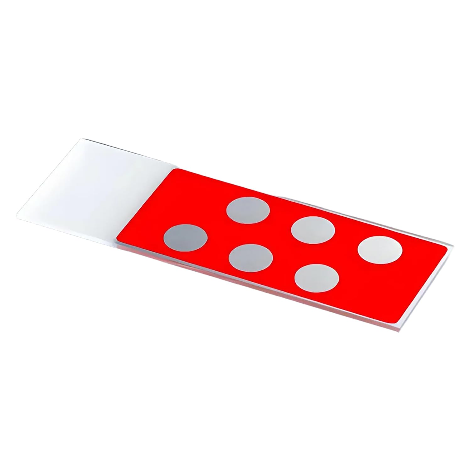 Marienfeld 200 portaobjetos para microscopios de vidrio de cal sodada, con campos de reacción y bordes pulidos de 90°, color blanco, 8 campos, diámetro del campo de reacción de 9 mm, longitud 76 mm,