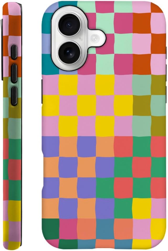 DAIZAG Case Compatible with iPhone 17,Fit Shockproof Cover for Women Girls,Classic Checkerboard Plaid