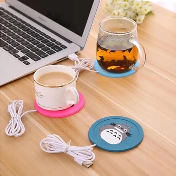KeyLiving USB Silikon Bardak Altı Isıtıcı, Kahve Çay Bitki Çayı