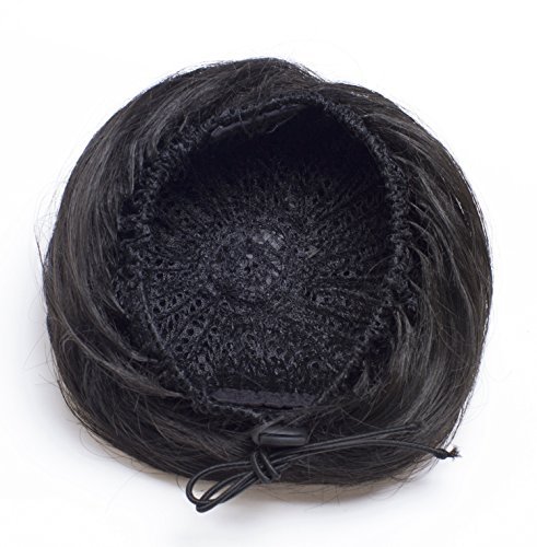 Onedor Synthetic Fiber Hair Extension Chignon Donut Bun Wig Hairpiece (2# - Darkest Brown) #TOP2
