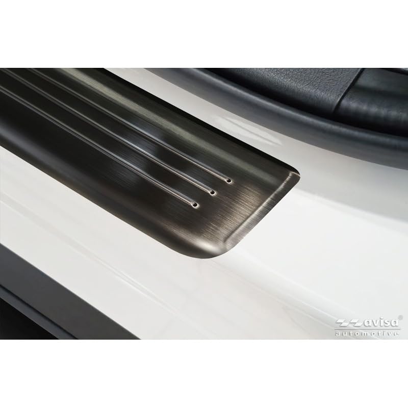 Seuils de portes inoxydable noir Mazda CX-80 finition Lines exclusive - 3