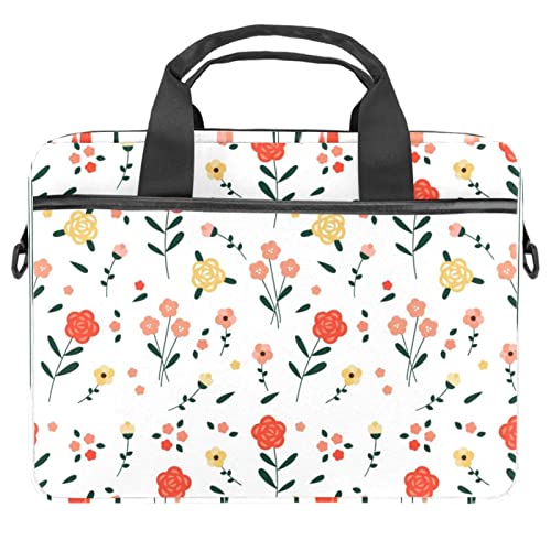 Sacoche ordinateur 13 pouces fleurie pour le bureau et les cours