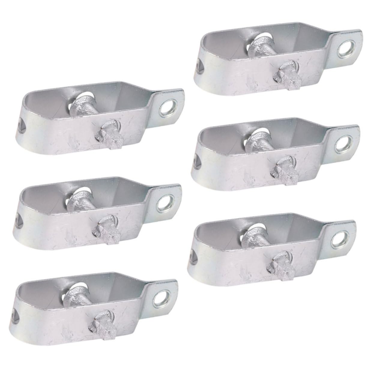 Alipis 4 Ensembles Tension du Câble Tendeur Grillage Tendeur Cable Plats De Clôture Isolateur De Portail De Clôture Électrique Piquet Cloture Tendeur De Fil Métallique Silver 6 Pièces * 4