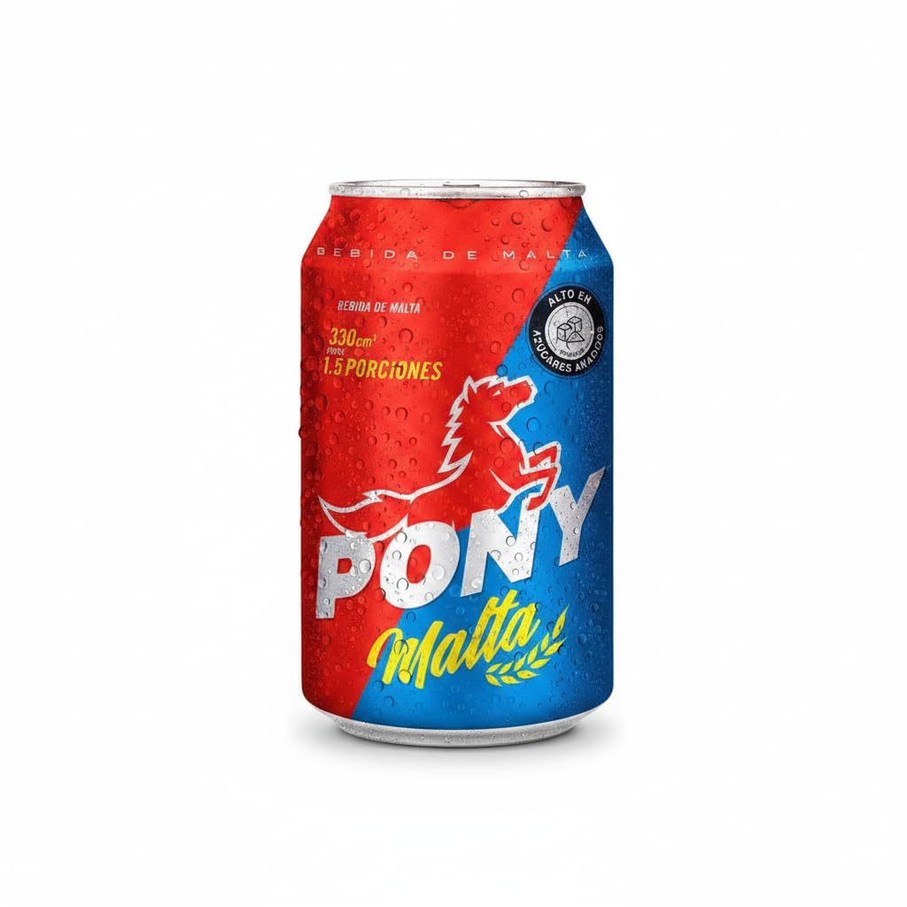 Bebida de Malta de Cebada Sin Alcohol - Refrescante y Energética - Pack Ahorro 24 Latas de 330ml - Ideal para Meriendas y Acompañar Comidas - NEXU