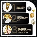 Black and Gold Balloon Arch Kit 117 PCS, AivaToba Gold and Black Party Decorations, 2026 Metallic Chrome and Gold Confetti Balloons, Party Decor Set for Graduation, Birthday, Prom, New Year, Wedding - Image 3