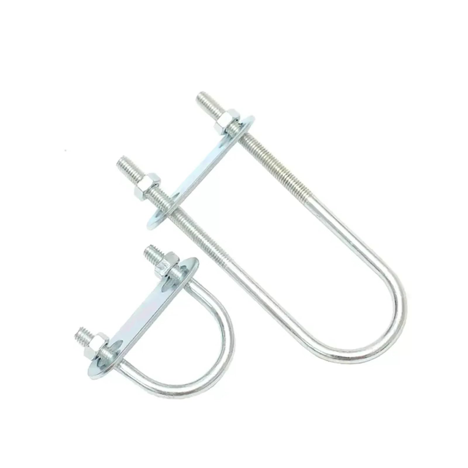 Bullone a U quadrato premium in acciaio inossidabile M6/M8/M10 - Bullone a U zincato esteso for connessioni sicure(2set M10x42x130)
