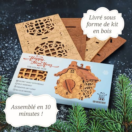 iDventure Happy New Year Box, Boîte Casse-tête et décoration de Noël – vue 3